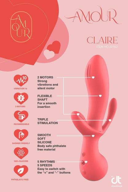 AMOUR TRIPLO PIACERE VIBE CLAIRE