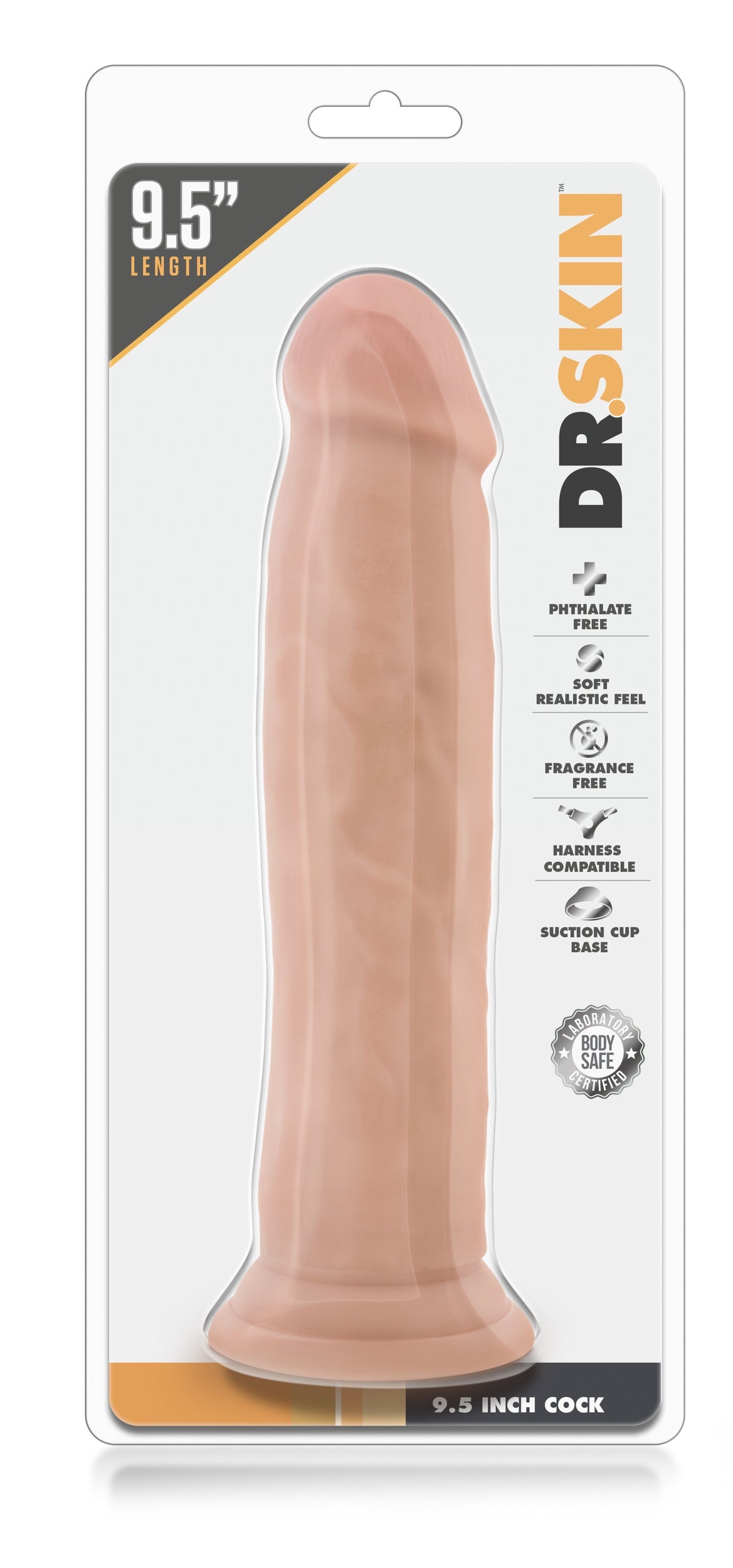 DR. SKIN 9,5 POLLICI CAZZO VANIGLIA