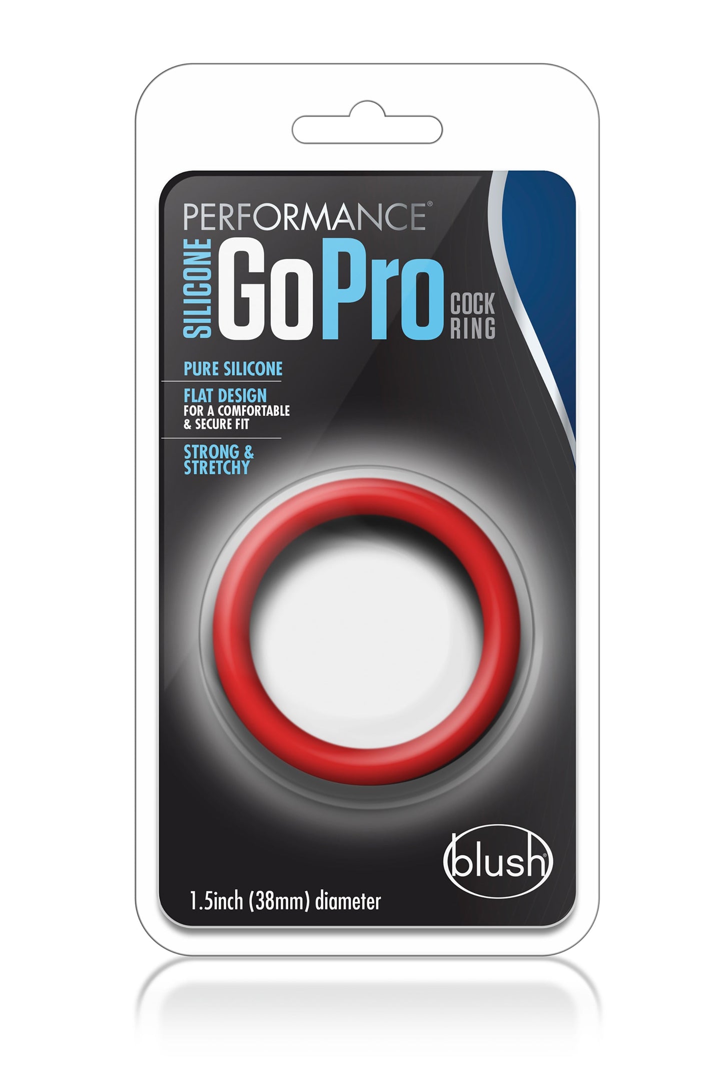 ANELLO PER IL PENE GO PRO IN SILICONE PERFORMANCE ROSSO