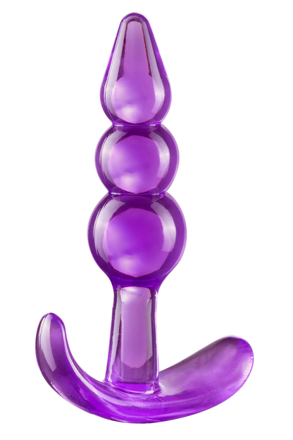 B YOURS PLUG ANALE A TRIPLA PERLA VIOLA