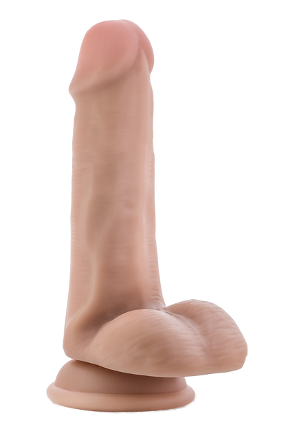 DR. SKIN DR. JEFFREY DILDO DA 6,5 POLLICI CON PALLE BEIGE
