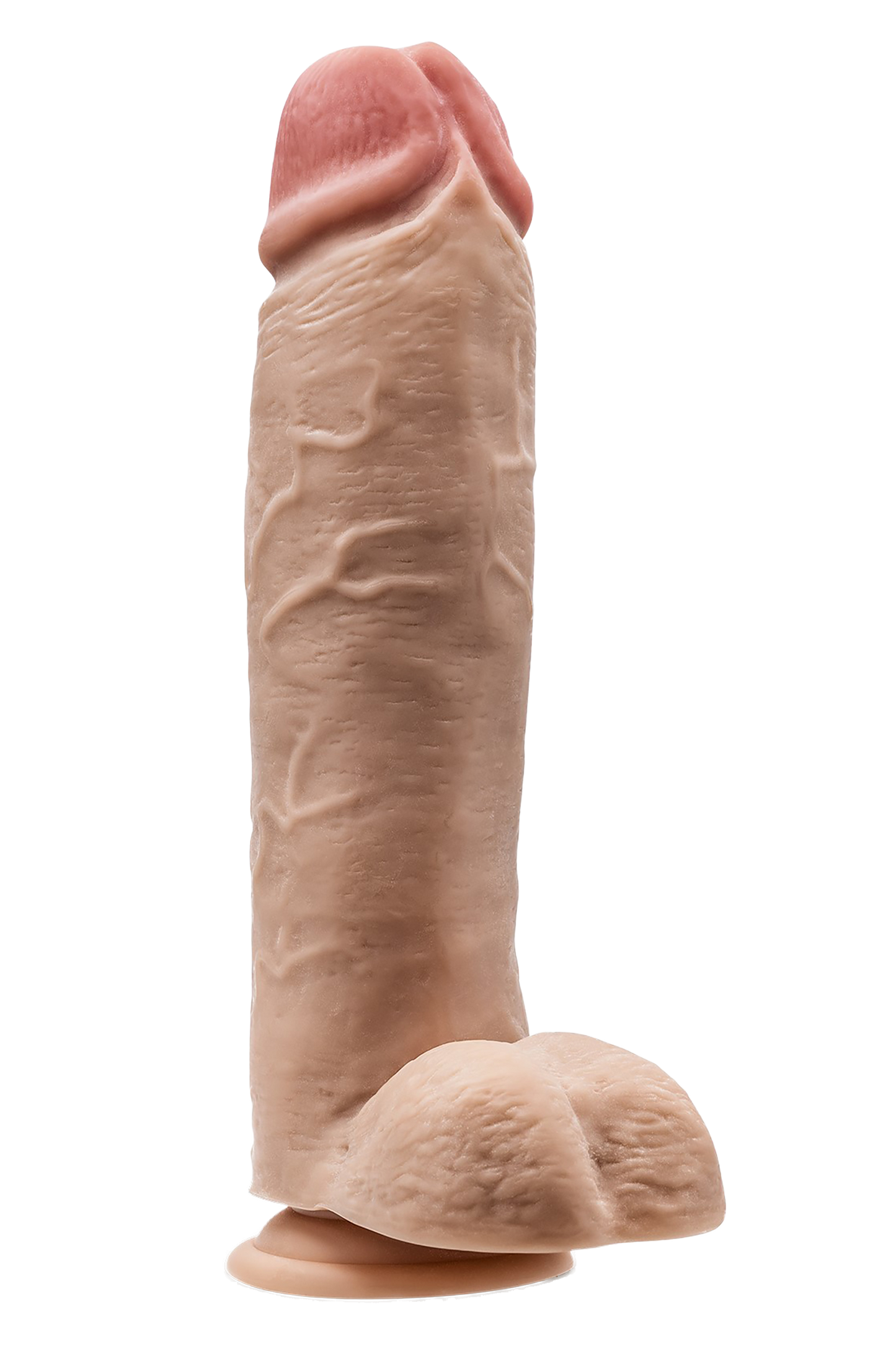 DR. SKIN MR. MISTER DILDO DA 10,5 POLLICI CON PALLE BEIGE