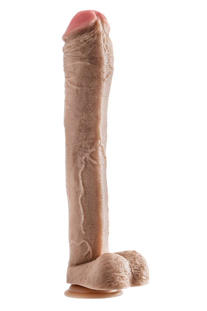 DR. SKIN MR. ED DILDO DA 13 POLLICI CON PALLE BEIGE