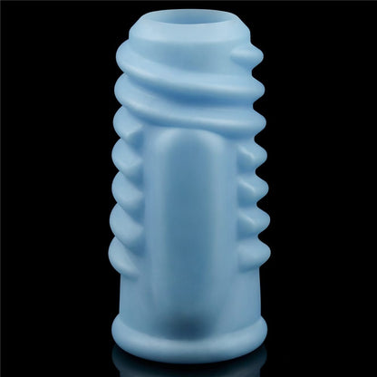 Anello vibrante a spirale blu