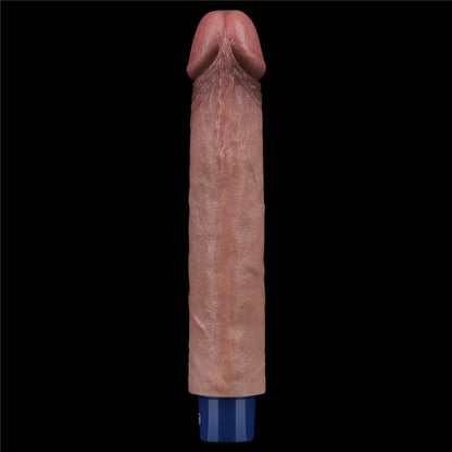 Dildo vibrante ricaricabile in silicone REAL SOFTEE da 9"
