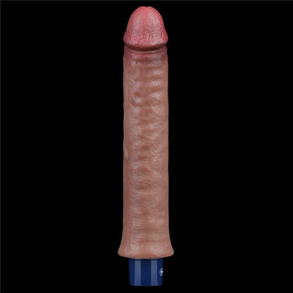 Dildo vibrante ricaricabile in silicone REAL SOFTEE da 9,5"