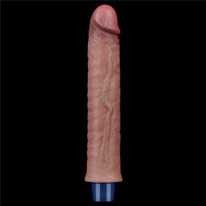 Dildo vibrante ricaricabile in silicone REAL SOFTEE da 9,5"