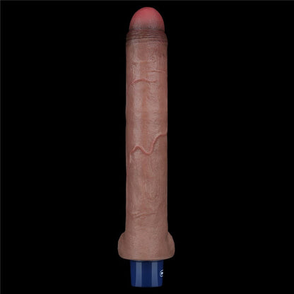 Dildo vibrante ricaricabile in silicone REAL SOFTEE da 10,5"