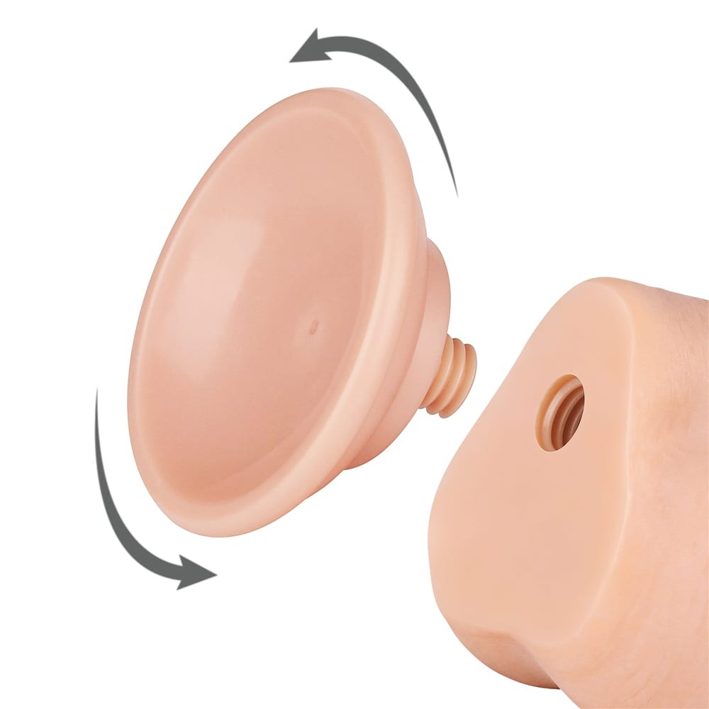 Dildo a doppio strato con pelle scorrevole da 7,5'', color carne II_B15O50_3
