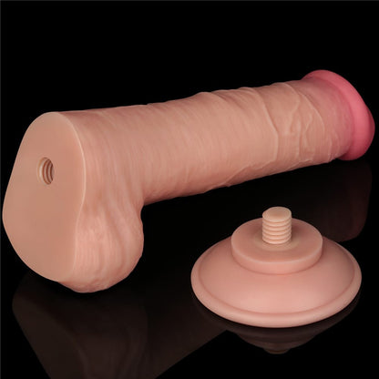 Dildo a doppio strato con pelle scorrevole da 8'' Flesh III_B15O50_3
