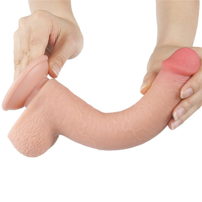 Dildo a doppio strato con pelle scorrevole da 9'' Flesh_B15O50_3