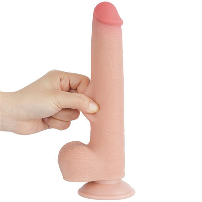 Dildo a doppio strato con pelle scorrevole da 9'' Flesh_B15O50_3