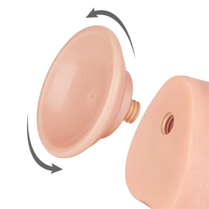 Dildo a doppio strato con pelle scorrevole da 9,5'', color carne_B15O50_3