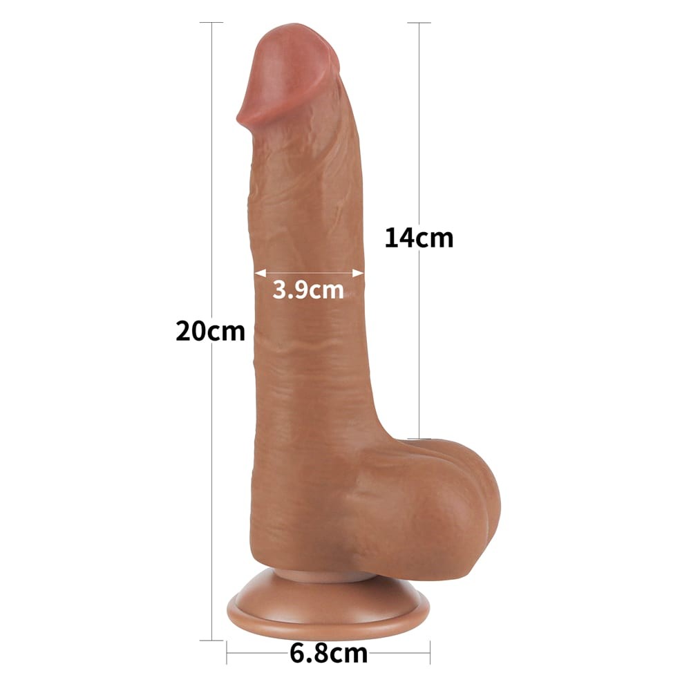 Dong a doppio strato scorrevole da 8'' marrone I_B15O50_3