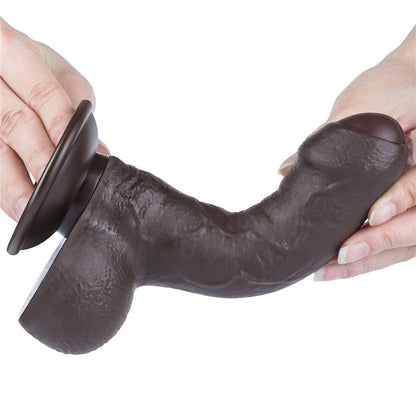 Dildo doppio strato scorrevole da 7'' nero_B15O50_3