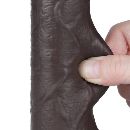 Dildo doppio strato scorrevole da 7'' nero_B15O50_3