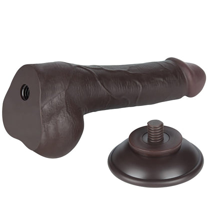 Dildo doppio strato scorrevole da 7,5'', nero II_B15O50_3