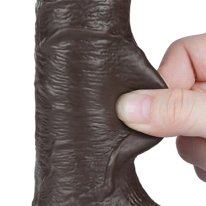 Dildo doppio strato scorrevole da 7,5'', nero III_B15O50_3