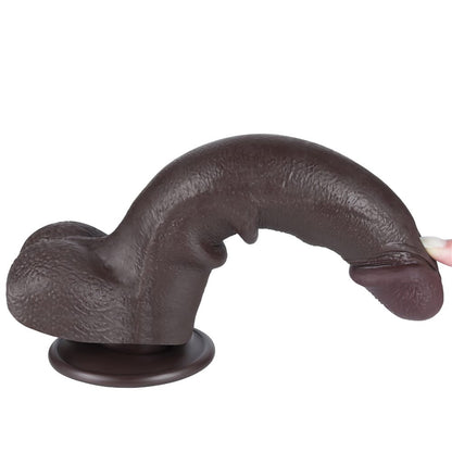 Dildo doppio strato scorrevole da 8,5'', nero I_B15O50_3
