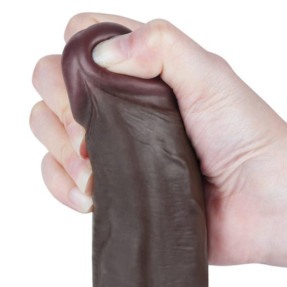 Dildo doppio strato scorrevole da 8,5'', nero II_B15O50_3
