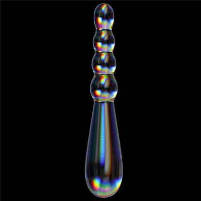 Dildo in vetro Twilight Gleam - Rising Ripples