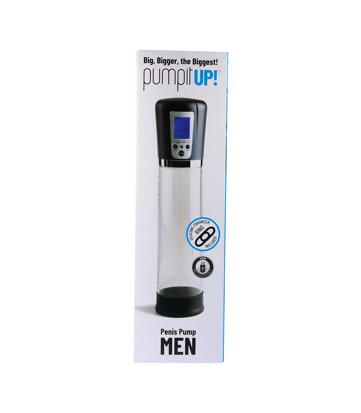 POMPA AUTOMATICA PER IL PENE CON VISUALIZZATORE USB GRIGIO