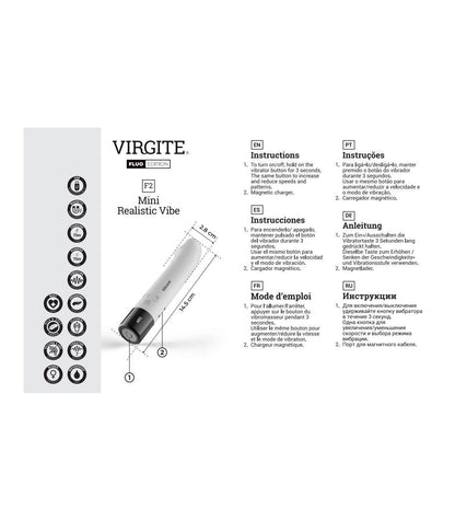 VIBRATORE RICARICABILE IN SILICONE F2 FLUO