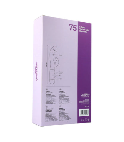 Nº 75 VIBRATORE PUNTO G CON STIMOLATORE VIOLA