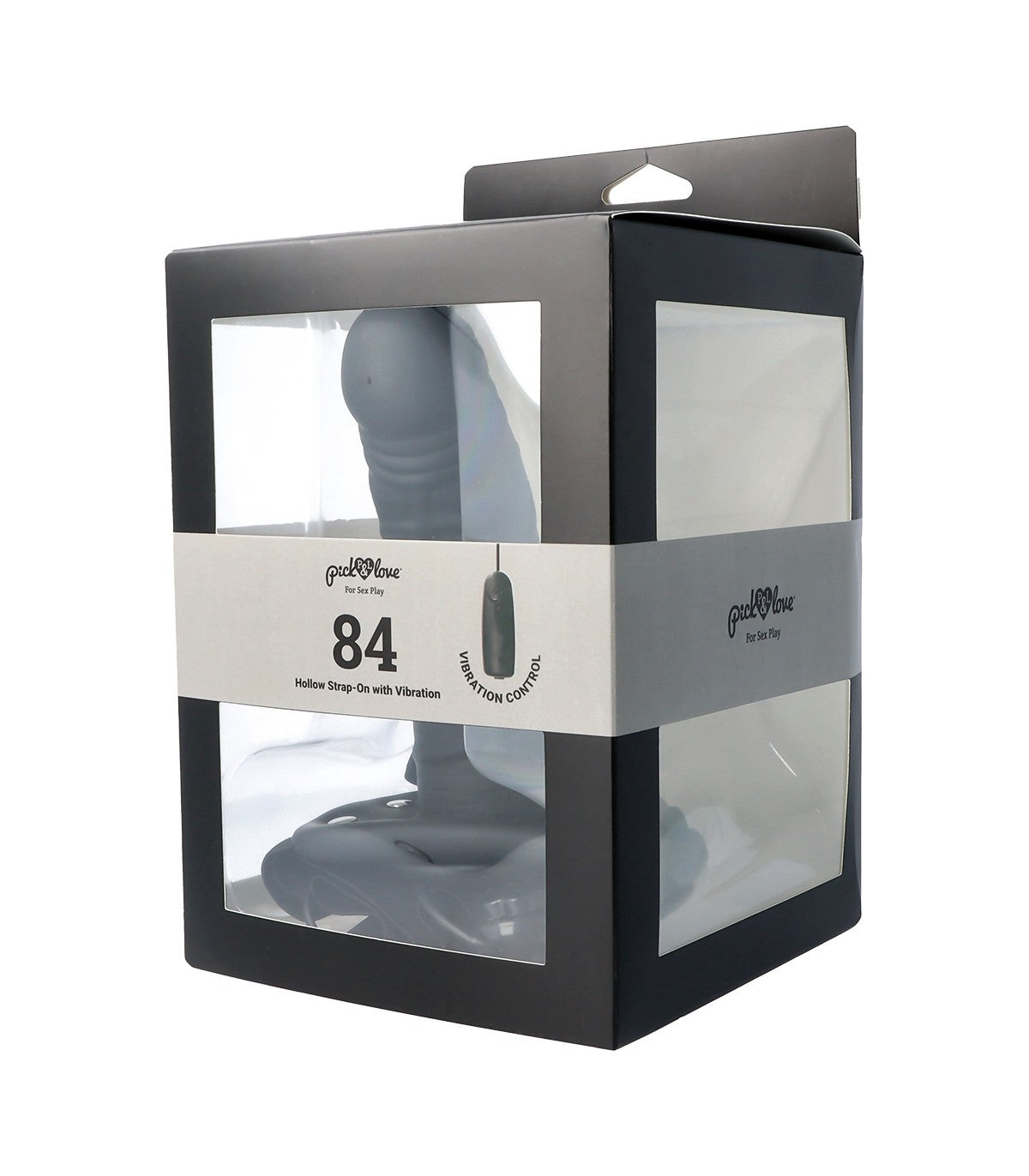 Nº 84 IMBRACATURA NERA HOLLOW 17 CM CON VIBRAZIONE