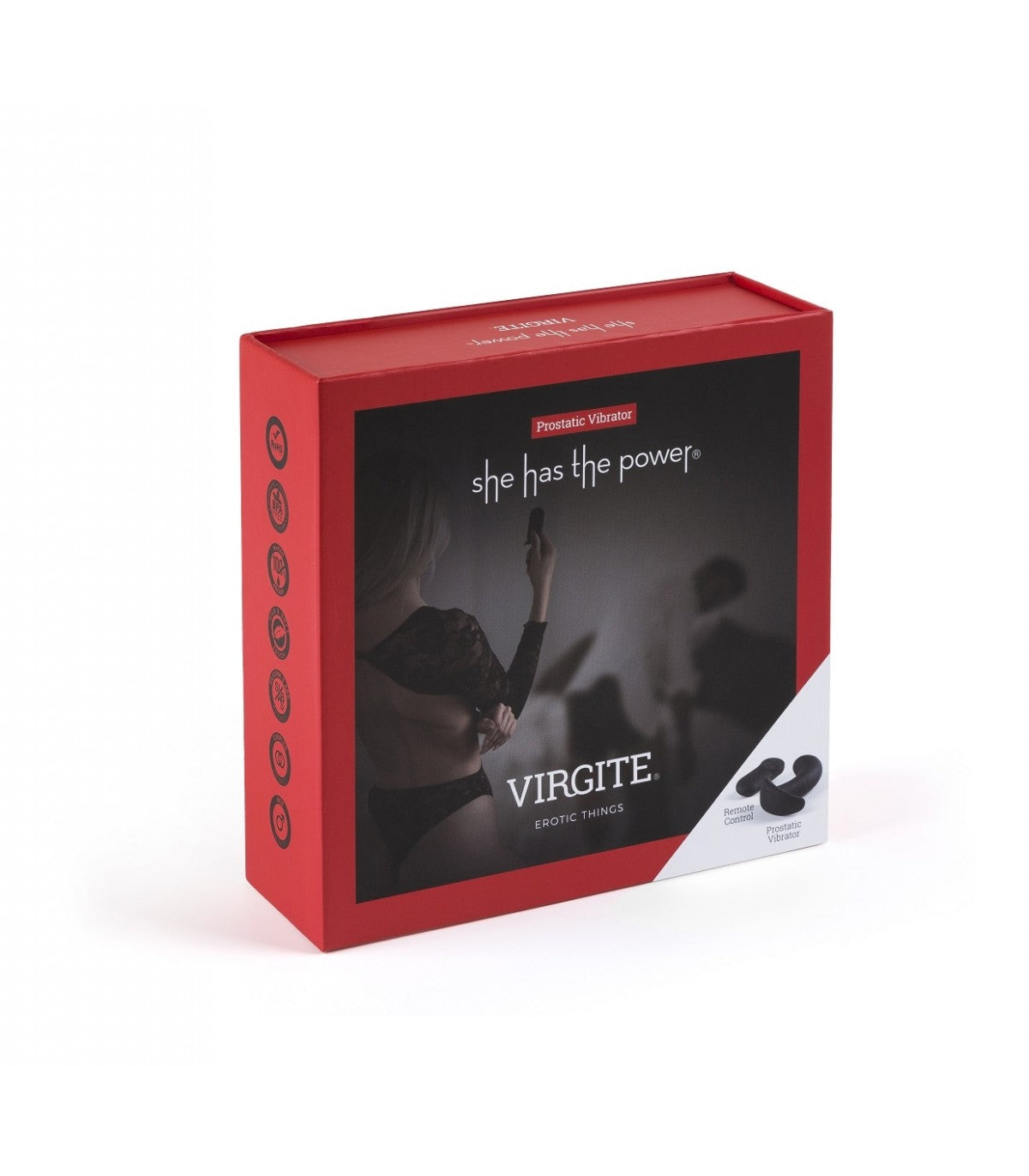 VIBRATORE ERGONOMICO PER LA PROSTATA CON TELECOMANDO