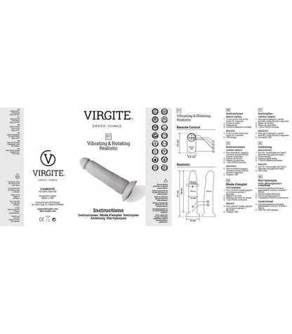 VIBRATORE E ROTATORE REALISTICO R7" 19CM CON TELECOMANDO"