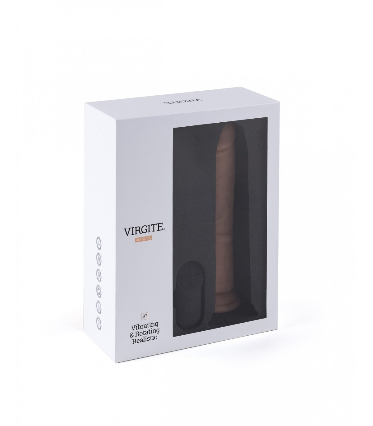 VIBRATORE E ROTATORE REALISTICO R7" 19CM CON TELECOMANDO"