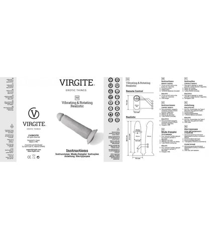 VIBRATORE E ROTATORE REALISTICO R8" 21CM CON TELECOMANDO"