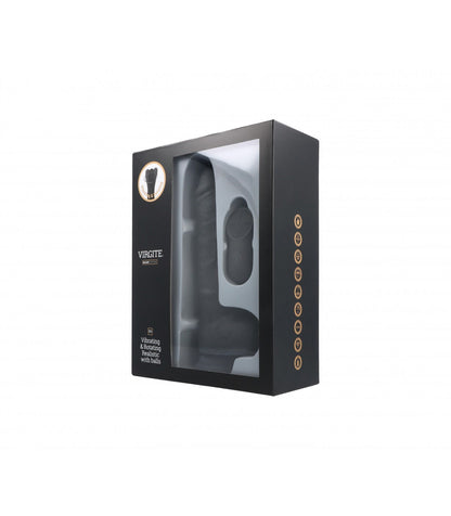 VIBRATORE E ROTATORE REALISTICO R9 NERO 19CM CON TELECOMANDO