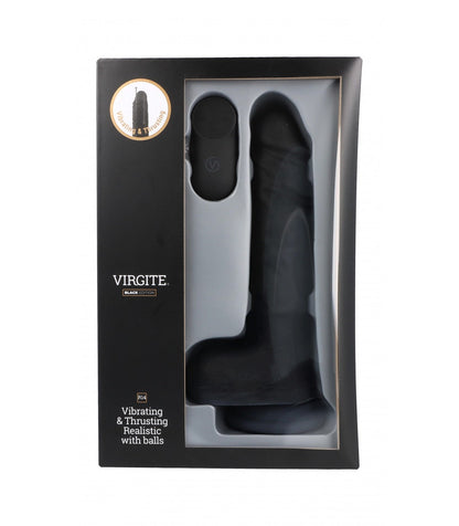 VIBRATORE REALISTICO UP & DOWN R14" NERO 23CM CON TELECOMANDO"