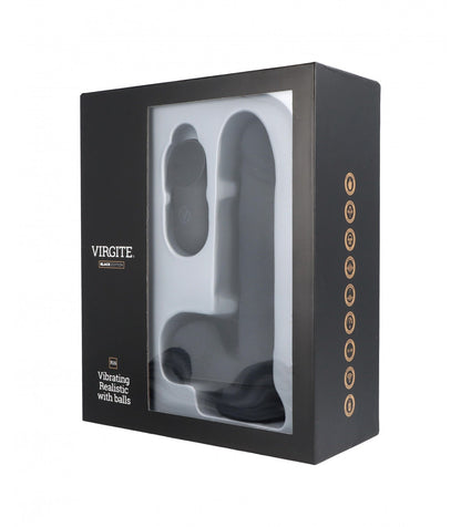 VIBRATORE REALISTICO R16 NERO 16 CM CON TELECOMANDO