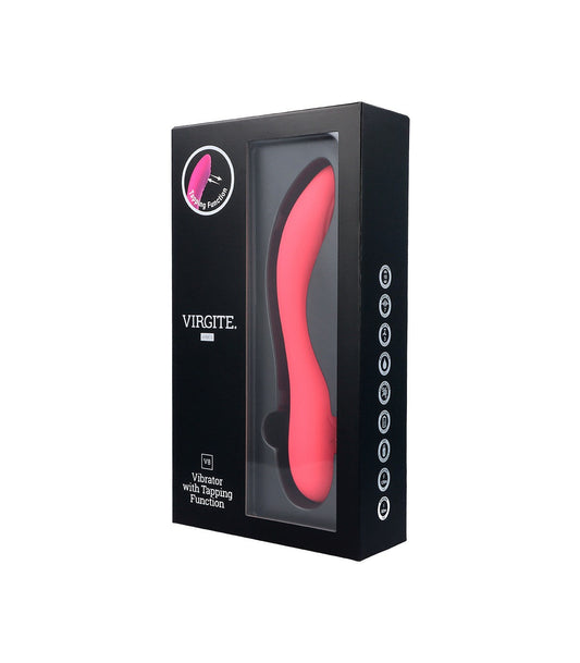 VIBRATORE RICARICABILE ROSA V8 A TAPPING