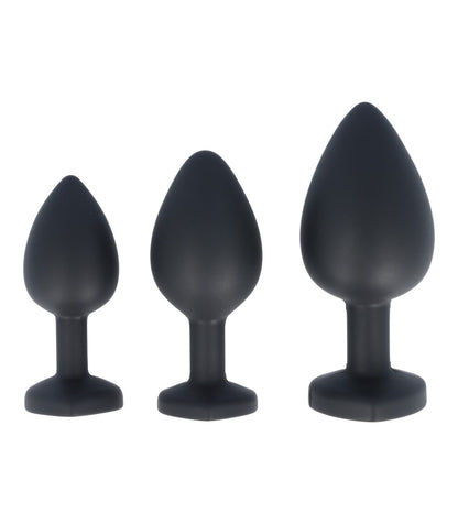 SET SPINA X3 E14 SILICONE CUORE NERO-RUBINO