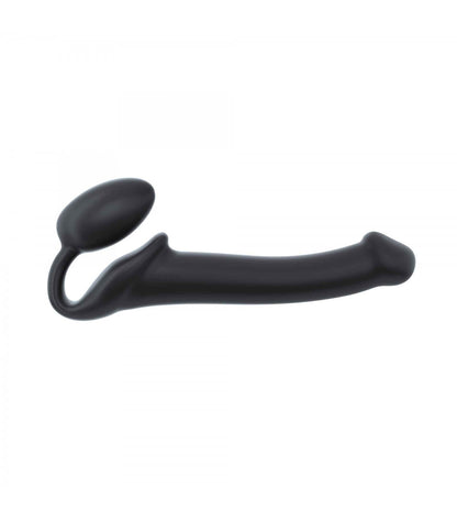 IMBRACATURA DILDO STRAP-ON FLESSIBILE MORBIDO SILICONE NERO M