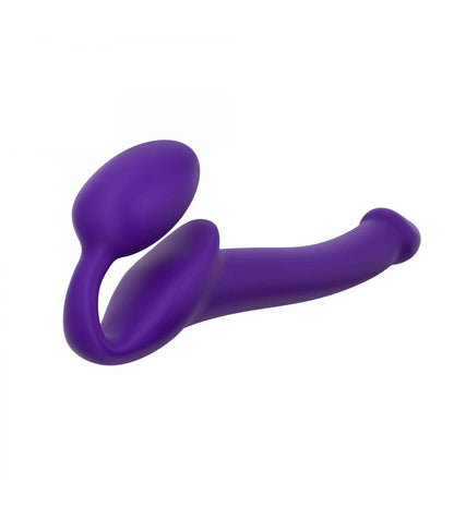 IMBRACATURA DILDO STRAP-ON FLESSIBILE MORBIDO SILICONE VIOLA S