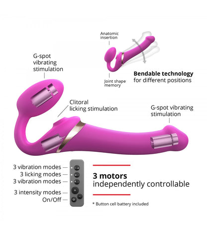 IMBRACATURA REGOLABILE MULTI ORGASMO L FUCSIA