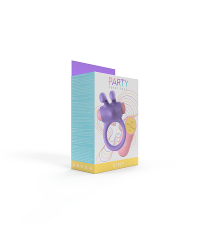 ANELLO VIBRANTE RINY CON CONTROLLER USB IN SILICONE LILLA