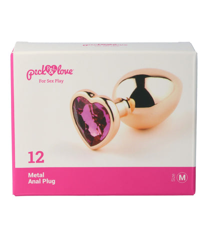 N. 12 PLUG ANALE IN METALLO TAGLIA M