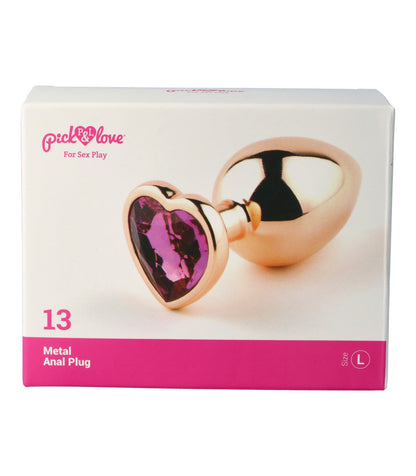 N. 13 PLUG ANALE IN METALLO TAGLIA L