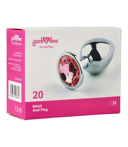 Plug anale in metallo n. 20 taglia M