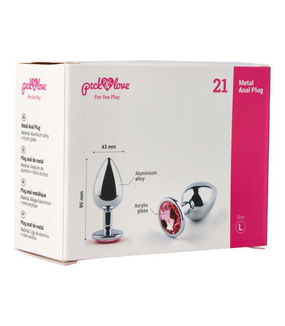 Plug anale in metallo n. 21 taglia L