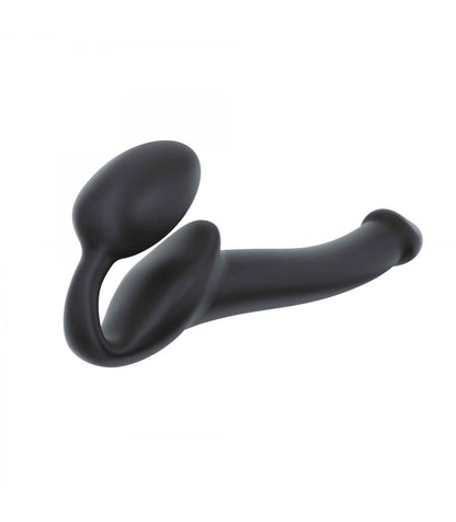 IMBRACATURA DILDO STRAP-ON FLESSIBILE MORBIDO SILICONE NERO S