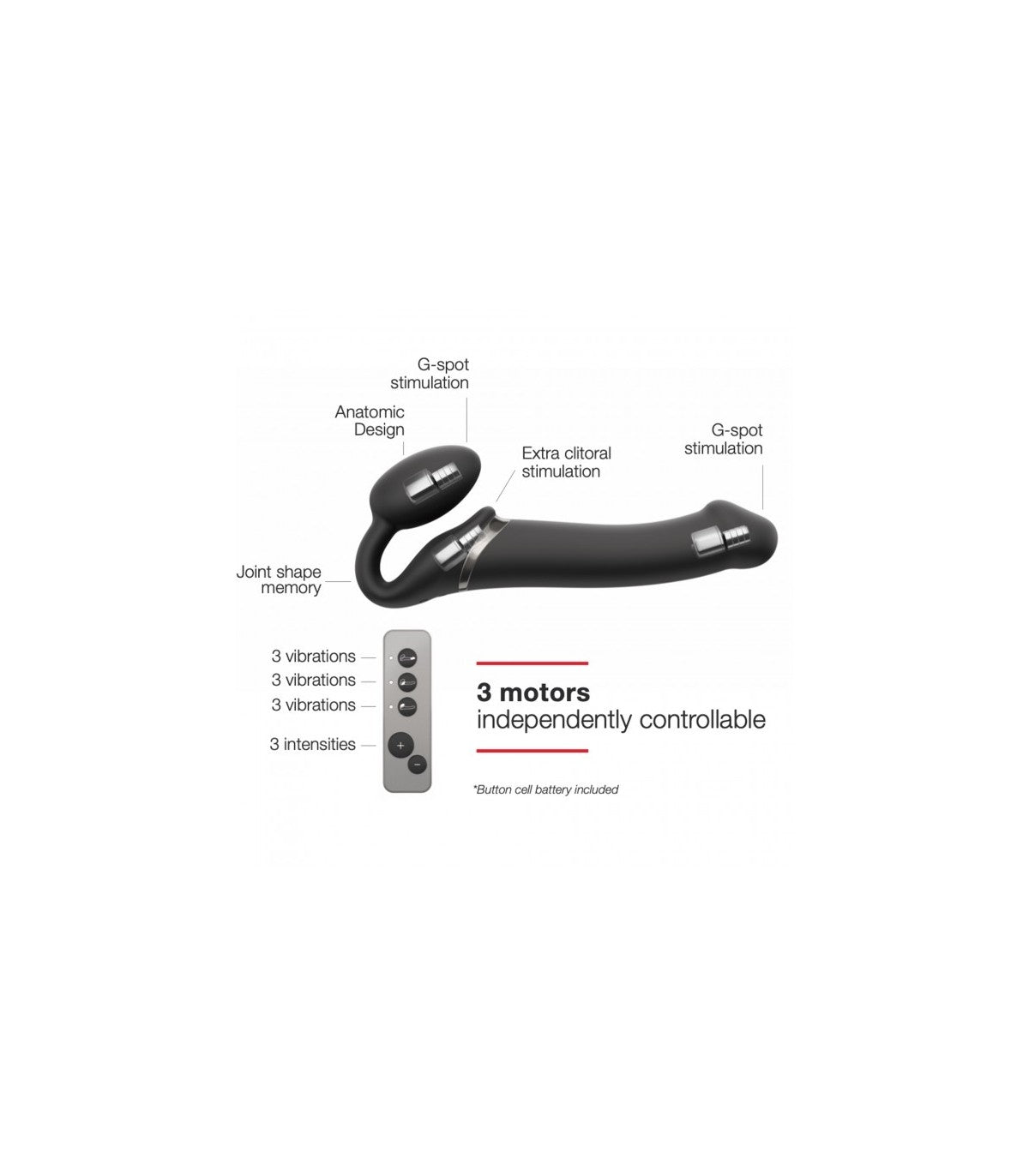 Cablaggio USB a doppia vibrazione in silicone flessibile con controller nero L