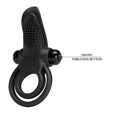 Anello per pene Pretty Love Vibrant Nero