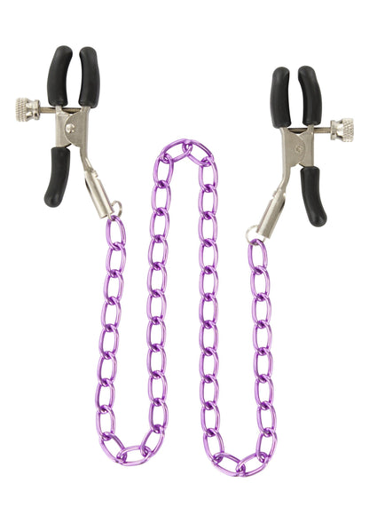Catena stimolante per capezzoli viola